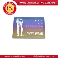 Leather label reflective garment labels